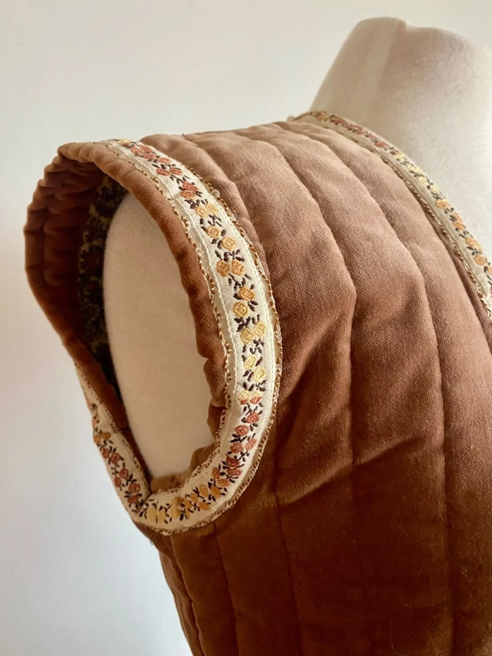 Vintage Suttles & Seawinds Skirt Vest Set Autumnal Paisley Vicki Lynn Bardon XS - Picture 5 of 16